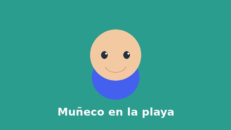 Muñeco en la playa